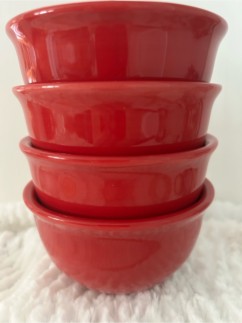 Tabletop Unlimited Corsica Ruby 4 5/8 Fruit/Dessert Bowls Set of 4 Stoneware